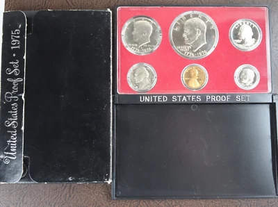 1975-S US Mint Proof Set 6 Coin Set OGP Original Government Packaging - Image 1 of 4