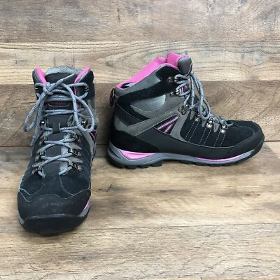 Karrimor Women’s Hot Rock Black Pink Hiking Boots Lace Up Size 9- No Insoles - Image 1 of 4