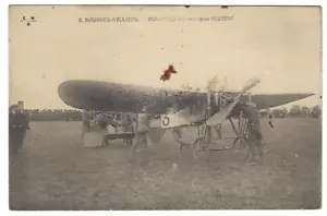 BOURGES-LUFTFAHRT - GLITZER auf Eindecker BLERIOT POSTKARTEN von E M B - Bild 1 von 2