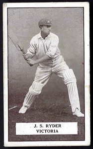 GALLAHER - FAMOUS CRICKETERS - #58 J S RYDER, VICTORIA - Picture 1 of 2