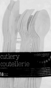 Creative Converting Celebrations Plastic Assorted Cutlery White - Picture 1 of 1