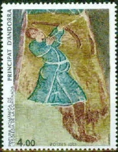 ANDORRA-1983–«THE ARCHER» PAINTING-VF** - Picture 1 of 1