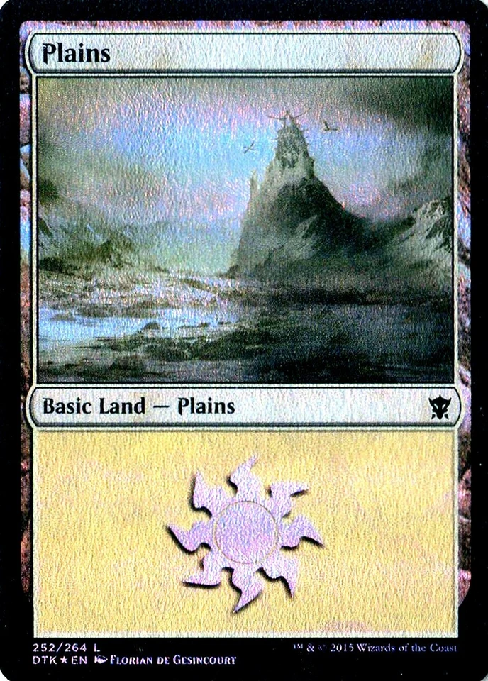 MTG - Dragons of Tarkir - Plains #252 - Foil - Various conditions - Image 1 of 1