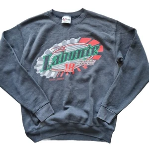 Chase Authentics Vintage Labonte Nascar Crewneck Sweater Jumper Size M Black - Picture 1 of 4
