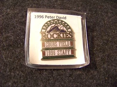 1996 Colorado Rockies Coors Field Staff only lapel pin - Image 1 of 2