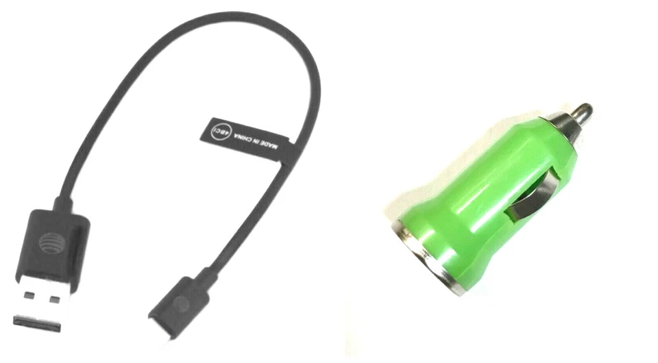 New Original AT&T Lightning Apple iPhone Cable Charger + Car Charger Adapter $ - Image 1 of 2
