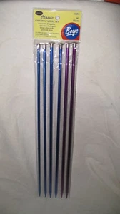 BOYE 3 Sets Knitting Needles Aluminum Single Point 14" long New #8, 9, 10 - Picture 1 of 3