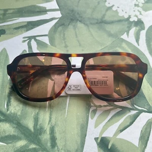 Madewell Logaan Pilotensonnenbrille Damen dunkelschildpatt NP339 neu mit Etikett - Bild 1 von 4