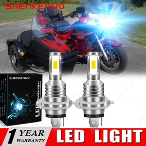 2PC Ice Blue LED headlight bulbs for Kawasaki Voyager XII ZG1200 1990-2003: USA - Picture 1 of 17