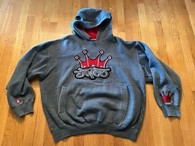 Sudadera con Capucha JNCO Jeans Corona Logo Bordada Vintage Años 90 Y2K Talla XL Foto 1 de 4