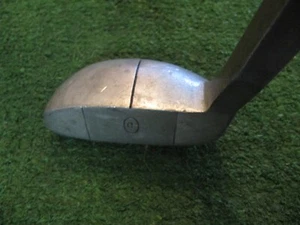 VINTAGE WOOD SHAFT OTEY CRISMAN MODEL 5H MALLET PUTTER, UNIQUE SQUARE HOSEL - Picture 1 of 18