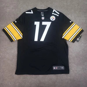 Mike Wallace Pittsburgh Steelers Jersey Mens Sz XL Black Yellow #17 Nike MW5 - Picture 1 of 10