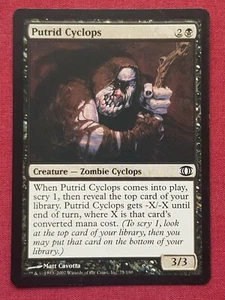 Magic The Gathering FUTURE SIGHT PUTRID CYCLOPS black card MTG - Picture 1 of 2