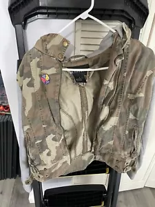 IB Diffusion Camouflage / Gray - Jacket / Hoodie Vintage Womens M Medium - Picture 1 of 4