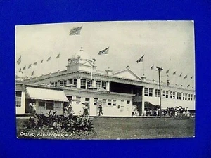 Alte Postkarte Nahaufnahme des amerikanischen Casinos in Asbury Park, New Jersey  - Bild 1 von 2
