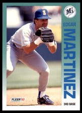1992 Fleer Edgar Martinez Baseball Cards #286