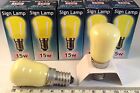 5 X YELLOW 15W SES PYGMY SIGN LAMPS 240V BULB QUALITY CROMPTON E14 SMALL SCREW