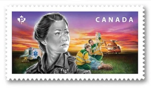 PARAMEDICS = DIE CUT bk stamp = EMERGENCY RESPONDERS Canada 2018 #3126 MNH - Picture 1 of 1