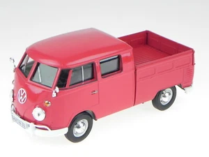 VW T1 DoKa PickUp red modelcar 79343 Motormax 1:24 - Picture 1 of 6