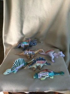Vintage Dinosaur Luxardo Mini Decanters 6 Made in Italy - Picture 1 of 7