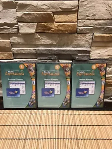 SET OF 3 MATH EXPRESSIONS LESSON PLANNER CD-ROMs Levels 1,2,3 Houghton New - Picture 1 of 8