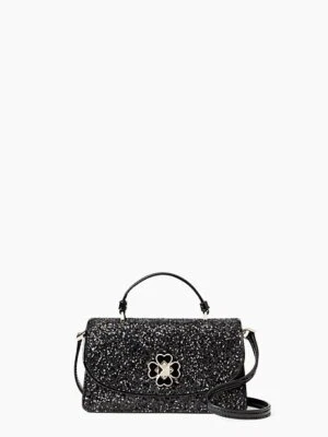 Kate Spade New York Odette Glitter Mini Top Handle Crossbody Black Brand NEW NWT - Image 1 of 4