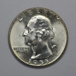 1955 Washington Silver Quarter UNC - Bild 1 von 3