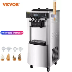 VEVOR Kommerzielle Softeismaschine Speiseeismaschine Eiscreme 3 Flavors 20-28L/H - Bild 1 von 22