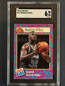 Shaquille O'Neal 1993 SI for Kids #131 Rookie Card (RC) ๐ HOF ๐ฅ SGC 6 EX-NM ๐ฅ - Picture 1 of 2