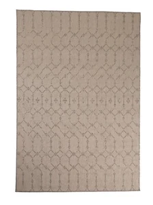5'3"x7'6" Neutral Geometric, Bohemian Indoor Outdoor Area Rug - 1262 - Picture 1 of 8