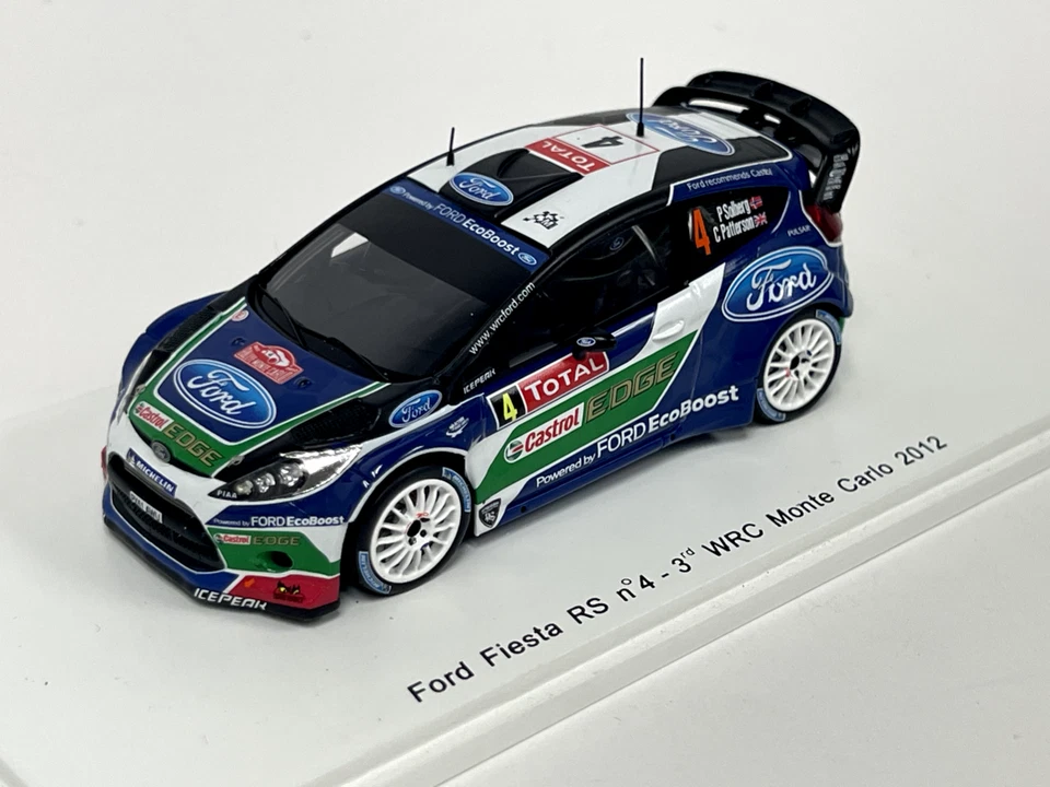 1/43 FORD FIESTA RS WRC #4 MONTE CARLO 2012 SOLBERG PATTERSON SPARK S3340 - Immagine 1 di 1