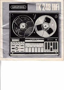 Manual de instrucciones Instrucciones de funcionamiento para Grundig TK 248   - Imagen 1 de 1