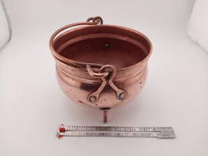 Copper Pot With Handle 4 " By 5 " - Bild 1 von 11