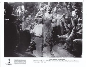 Rita Hayworth Miss Sadie Thompson 1983 película 8x10 blanco y negro foto promocional - Imagen 1 de 1