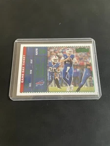 Contenders 2022 - Josh Allen Bills Game Day Ticket Green #GDT-JAL - Bild 1 von 2