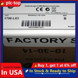 New Sealed AB 1756-L63 /B ControlLogix 8MB Memory Controller 1756L63 US Free Tax - Picture 1 of 5