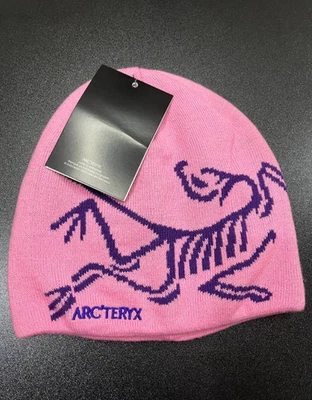 Arc'teryx Cabeza de Pájaro Toque Gorro Rosa - Tejido de Lana Unisex Invierno Sombrero de Esquí - Nuevo con Etiquetas Foto 1 de 4