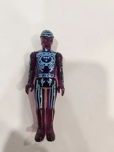 Figura de acción vintage original Tomy Tron púrpura 1981 sin disco - Imagen 1 de 8