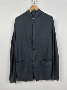 Men's Transit Uomo Gray Linen Avant Garde Blazer Jacket Size XL - Picture 1 of 23