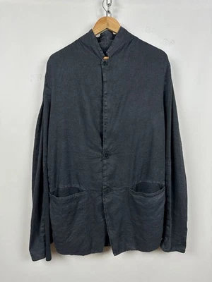 Men's Transit Uomo Gray Linen Avant Garde Blazer Jacket Size XL - Image 1 of 4