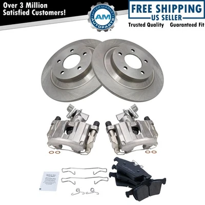 Rear Brake Calipers Ceramic Pads & Rotors Fits 2007-2008 Mazda 5 - Image 1 of 4