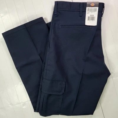 Vintage Dickies Cargo Pants 32x30 Dark Navy New With Tags Button Pocket Workwear - Image 1 of 4