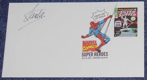 MARVEL COMICS 1ST DAY OF ISSUE STAMP~SIGNED STAN LEE~SILVER SURFER #1~2007~COA - Picture 1 of 3