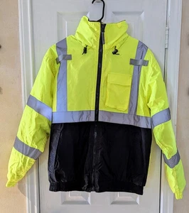 Tingley Job Sight Bomber II Jacke Herren Gelb mit Kapuze XL. Hi-Vis Rain. J26112.  - Bild 1 von 14