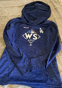 LOS ANGELES DODGERS Béisbol MAJESTIC 2017 Serie Mundial Mujer MEDIANA Sudadera - Imagen 1 de 2