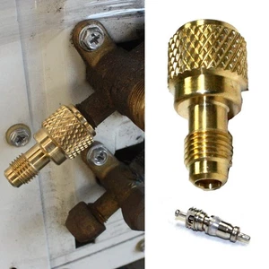 R410a Charging Hose Vacuum Adapter With Valve For R410a Mini Split Systems - Picture 1 of 8