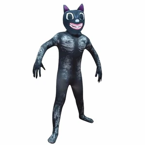 Kids Black Cat Costume - Boys Girls Halloween Cartoon Character Cosplay Dress... - Picture 1 of 7
