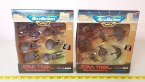 Star Trek Galoob Micro Machines Bronze Colored 2 Sets of 7 Ships 1995 MIB - Picture 1 of 8