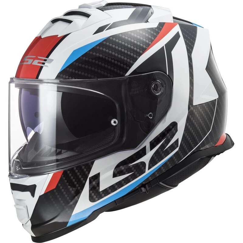 CASCO INTEGRALE LS2 FF800 STORM II SMLXL Bianco,blu,nero,rosso Racer Ls2 - Immagine 1 di 1