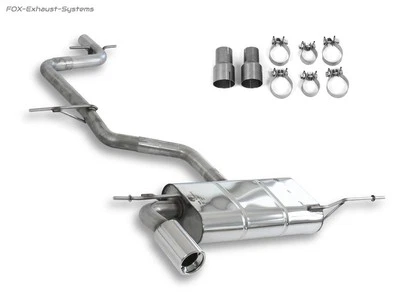 Racing Complete System Since Catalyst Audi A3 8P Incl. Cabriolet 1x90mm Round Foto 1 de 4